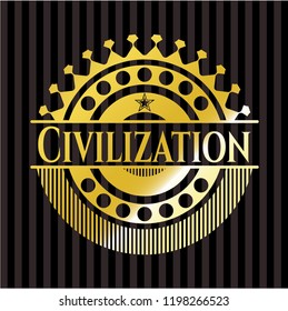 Civilization golden emblem