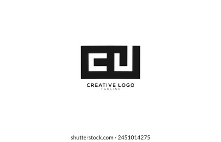 CJ Abstractas inicial monograma letra alfabeto logo diseño