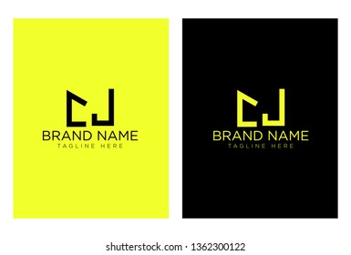 CJ creative letter logo - vector