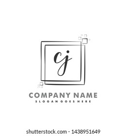 CJ Initial beauty monogram logo vector