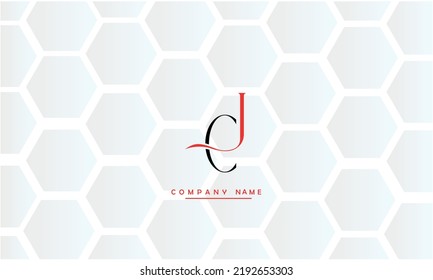 CJ, JC Abstract Letters Logo Monogram