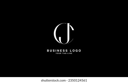 CJ, JC, Abstract Letters Logo Monogram