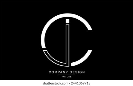 CJ, JC Abstract Letters Logo Monogram Design Icon Font