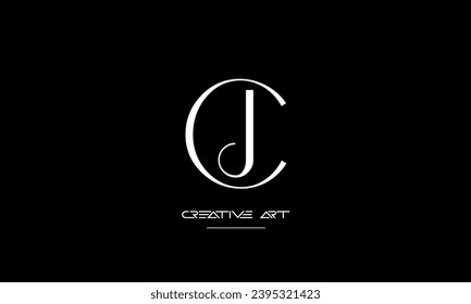 CJ, JC, C, J abstract letters logo monogram