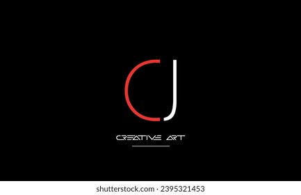 CJ, JC, C, J abstract letters logo monogram