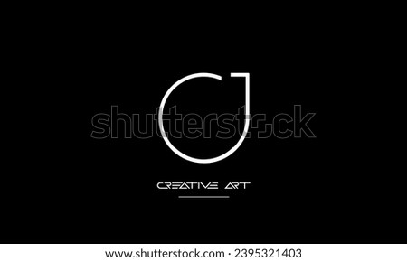 CJ, JC, C, J abstract letters logo monogram