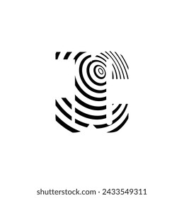 CJ o JC logo y diseño de iconos