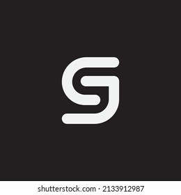 CJ or JC monogram design logo template.