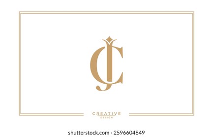 CJ, JC,C , J, Abstract Letters Logo Monogram