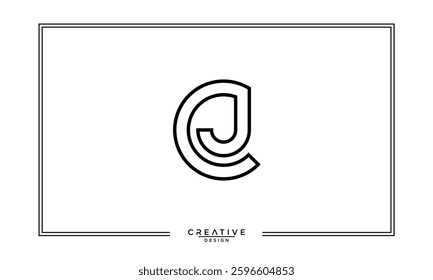 CJ, JC,C , J, Abstract Letters Logo Monogram