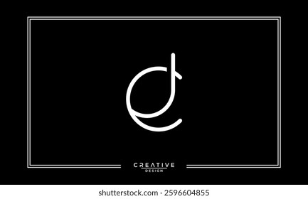 CJ, JC,C , J, Abstract Letters Logo Monogram