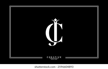 CJ, JC,C , J, Abstract Letters Logo Monogram