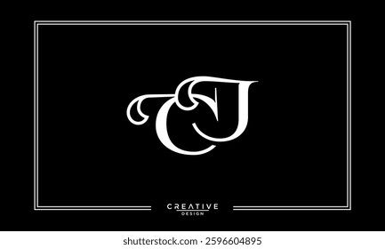 CJ, JC,C , J, Abstract Letters Logo Monogram