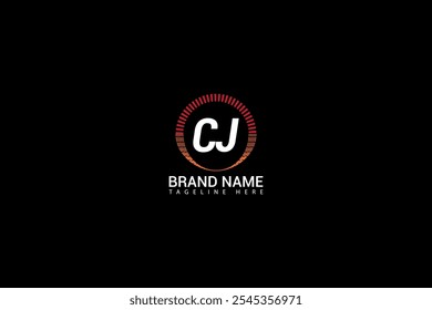 CJ letter logo Creative Design. CJ monogram Logo Unique Concept Vector. CJ creative modern flat abstract initials letter logo.