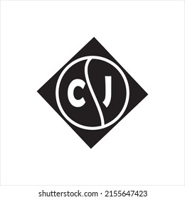 Cj Letter Logo Design On White Stock Vector (Royalty Free) 2155647423 ...