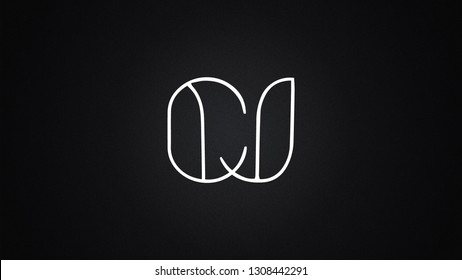 CJ Letter Logo Design Template Vector