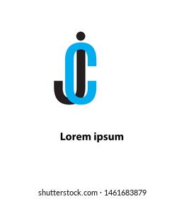 CJ letter logo design. Letter CJ logo vector design. modern design. logo template