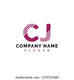 Design des CJ-Letter-Logos. Vector Illustration - Vector