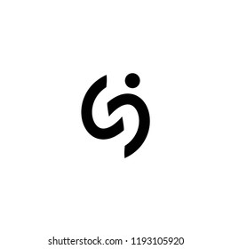 cj letter logo vector