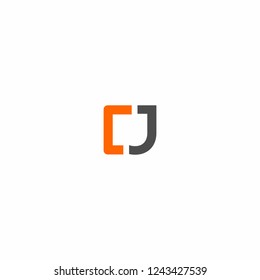 CJ letter logo vector
