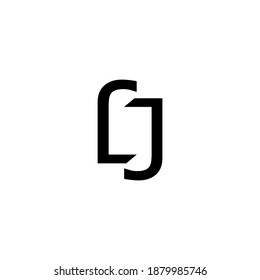 cj letter vector logo design concept