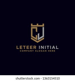 CJ letters Initial icon / logo design Monogram inspiration. - vector