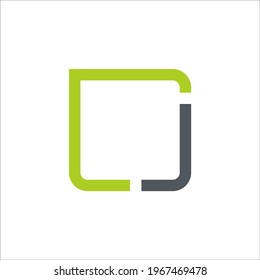 CJ Letters, logo vector. Eps 10