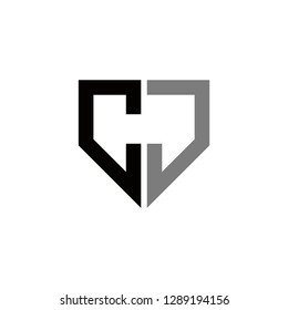 cj logo design , initial , vector , icon