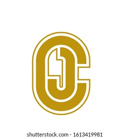 cj logo design simple modern template