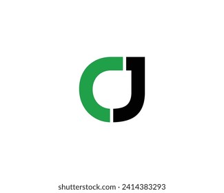 CJ LOGO DESIGN VECTOR TEMPLATE