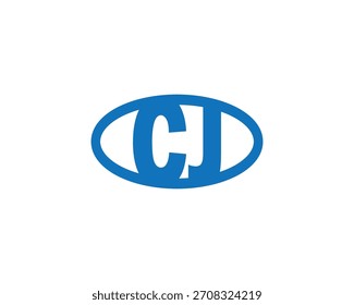 Plantilla de Vector de diseño de logotipo CJ. CJ