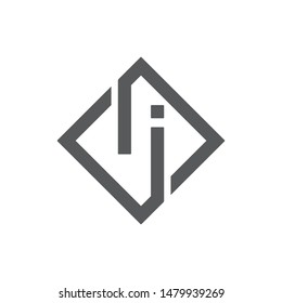 CJ logo initial letter design template vector illustration