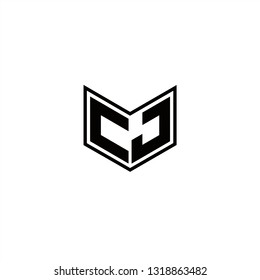 CJ Logo Letters initial Designs Template