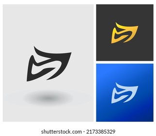 CJ-Logo, moderner Monogramm-Stil