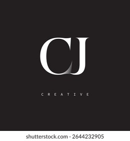 CJ Monogram Logo Minimal Elegant