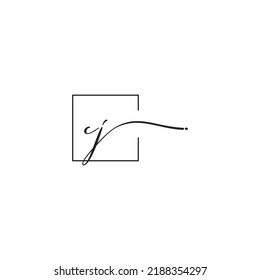 CJ siganture logo concept in high quality professional design that will print well across any print media