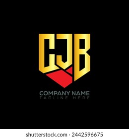 Diseño abstracto del logotipo de la letra CJB. CJB diseño único. CJB.
