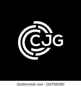 Diseño del logo de la carta CJC sobre fondo negro. CJC creativo concepto del logo de la carta de iniciales. Diseño de letras CJC.
