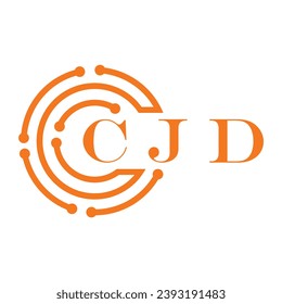 CJD letter design. CJD letter technology logo design on white background. CJD Monogram logo design for entrepreneur and business