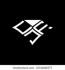 Diseño creativo del logotipo de la letra CJF con gráfico vectorial, logotipo CJF simple y moderno. Diseño de alfabetos lujosos de CJF  
