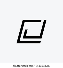 cjjc modern logo design with white and black color that can be used for business company logo template.
