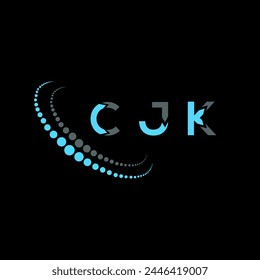 CJK letter logo abstract design. CJK unique design. CJK.
