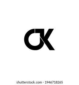 Cjk Letter Original Monogram Logo Design Stock Vector (royalty Free 