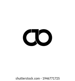 diseño original del logotipo de monograma de la letra cjo