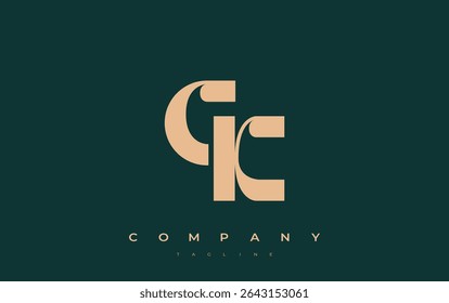CK Abstract Geometric Logo Design. Modern and elegant logo design with simplistic typography elements, showcasing branding excellence.