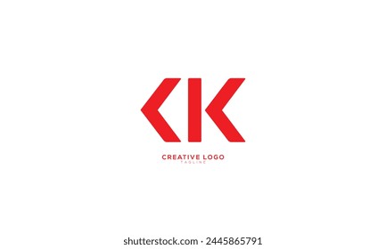 CK Abstract initial monogram letter alphabet logo design
