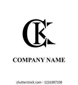 CK Company initial logo design