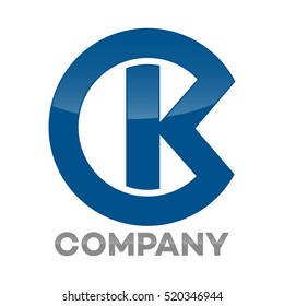CK company linked letter logo