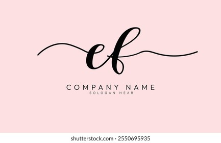 CK K C initial signature logo template vector