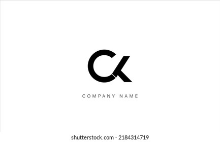 Ck Kc Abstract Letters Logo Monogram Stock Vector (Royalty Free ...